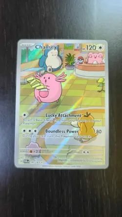 Chansey 187/167 Illustration Rare Twilight Masquerade Pokemon Holo Near Mint - Image 1