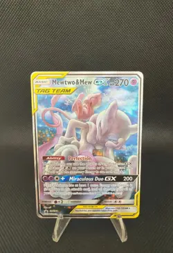 Pokemon TCG Mewtwo & Mew GX SM191 Black Star Promo Card MINT Condition - Image 1