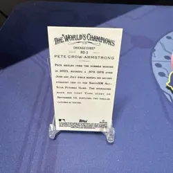 2024 Topps Allen & Ginter - Mini Rookie Design Variations Pete Crow-Armstrong... - Image 2