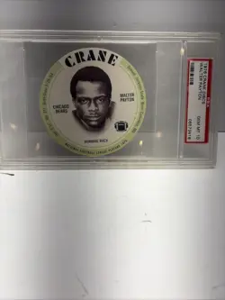 1976 Crane Discs Walter Payton Rookie Card PSA Gem Mint 10 - Image 1