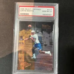 1995 Select Certified Edition - Rookie Curtis Martin #117 (RC) PSA 10 Gem Mint - Image 1