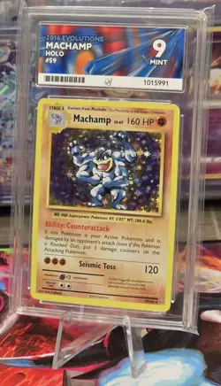 Machamp #59 XY Evolutions Holo ACE Graded 9 Mint Pokemon TCG 2016 - Image 3