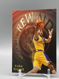 1997-98 Fleer Kobe Bryant Rookie Rewind 3 of 10 Lakers Insert Card - Image 2