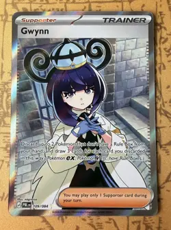 Gwynn 109/084 Ultra Rare Pitch Black Pokemon Holo NM - Image 1
