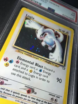 Pokemon Lugia Neo Genesis 9/111 Holo Rare Unlimited 2000 PSA 7 - Image 1