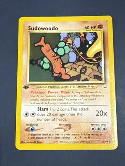 Sudowoodo 1st Edition 26/64 Neo Revelation Non Holo Rare WoTC Pokemon 2001 - Image 1