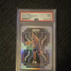 Panini Prizm 2021-22 Cade Cunningham Silver Prizm RC #282 Pistons PSA 9 - Image 1