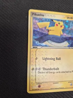 Pokemon TCG POP Series 5 Pikachu Holo 12/17 Upside Down Back Error HP - Image 2