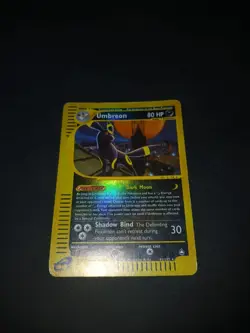 Pokemon Card - Umbreon - Aquapolis 41/147 E-Series- Reverse Holo - ENG inked bk - Image 3