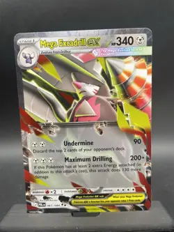 Mega Excadrill Ex 65/84 Pitch Black Near Mint Pokemon Card TCG - Image 1