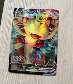 The Pokemon Company Meowth VMAX Full Art Holo Promo SWSH005 EN 300HP - Image 1
