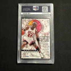 1995-96 Skybox E-XL - Michael Jordan #10 - PSA 9 - Image 2