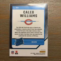2024 Panini Donruss Optic - Rated Rookie Caleb Williams #201 Stars Prizm (RC) - Image 2
