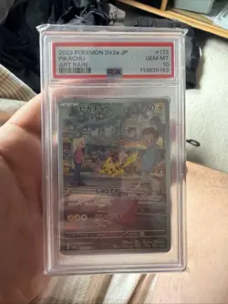 Pokemon Pikachu TCG SV2a 173/165 AR Scarlet & Violet 151 Card Japanese PSA 10 - Image 1