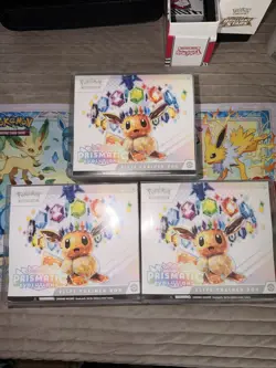 🔥🔆Pokemon Prismatic Evolutions Elite Trainer Box ETB x3 Best Price!!💰 - Image 1