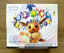 Pokemon TCG Prismatic Evolutions Elite Trainer Box Eevee 45 Cards English 2025 - Image 1