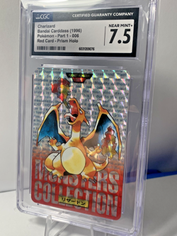 1996 POKEMON JAPANESE BANDAI CARDDASS VENDING #6 CHARIZARD PRISM CGC 7.5 - Image 2