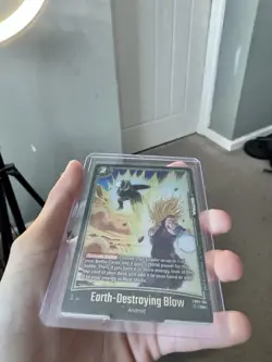 Dragon Ball Super Card Game Earth - Destroying Blow FB02-104 Rare Alt Art - Image 3