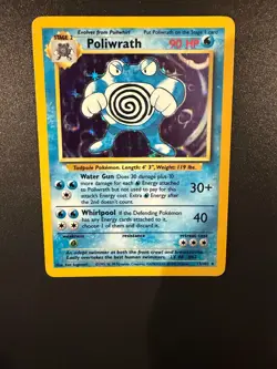 1999 Poliwrath - Pokemon Base Set 13/102 Holo Rare Vintage WOTC EX / LP+ - Image 1