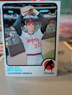1973 TOPPS BASEBALL SET #220 Nolan Ryan, California Angels, EX-VG🔥 HOFER 🔥 - Image 1