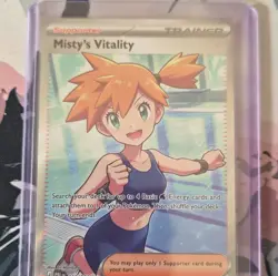 Pokemon TCG Misty’s Vitality Pitch Black Ultra Rare Holo Full Art - Image 1