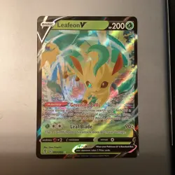Pokemon TCG Leafeon V 007/203 SWSH07 Evolving Skies Ultra Rare Holo EN 2021 - Image 1