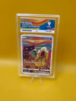 ACE 9 Mint Psyduck Scream Munch Pokemon Center Japanese Promo Card 286/SM-P 2018 - Image 2