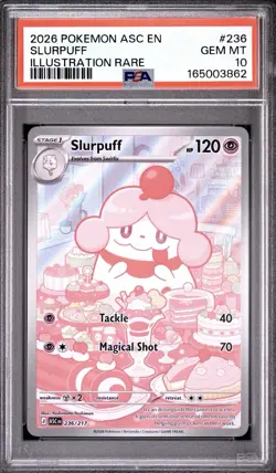 PSA 10 2026 Pokemon TCG Slurpuff 236/217 Me: Ascended Heroes IR Holo EN - Image 1