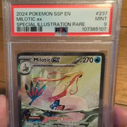 Pokemon TCG Milotic EX 237/191 Surging Sparks Special Illustration PSA 9 - Image 2