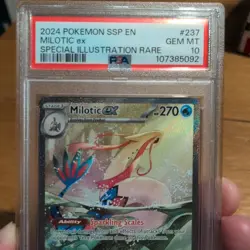 POKEMON TCG Milotic EX 237/191 Special Illustration Rare Surging Sparks PSA 10 - Image 2
