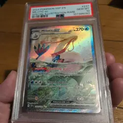 POKEMON TCG Milotic EX 237/191 Special Illustration Rare Surging Sparks PSA 10 - Image 3