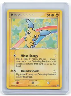 2004 Pokemon Minun EX Hidden Legends #67/101 Lightly Played - Image 1
