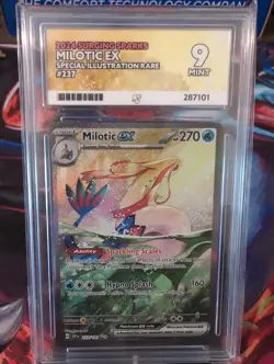 Pokemon TCG Milotic EX Card 237/191 Surging Sparks Special Illustration Ace 9 - Image 1