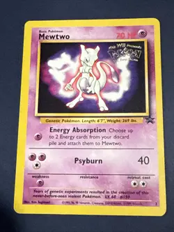 Mewtwo Black Star Promo #3 The First Movie Stamp 1999 MP - Image 1