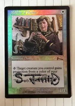 Mother of Runes Urza's Legacy Foil Signed LP/NM - Image 1