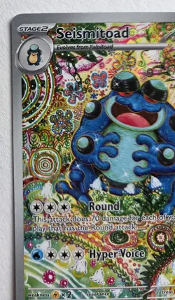 Pokemon TCG English Black Bolt Seismitoad Illustration Rare 105/086 - NM - Image 2