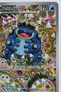 Pokemon TCG English Black Bolt Seismitoad Illustration Rare 105/086 - NM - Image 3