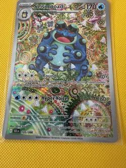 Seismitoad 105/086 - Illustration Rare - Black Bolt - Pokemon TCG English NM - Image 4