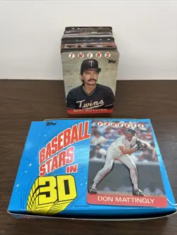 1986 Topps 3D 3-D Baseball Stars Complete Set 1-30 With Original Box - Image 1
