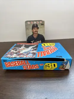 1986 Topps 3D 3-D Baseball Stars Complete Set 1-30 With Original Box - Image 5