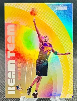 2002-03 Stadium Club Beam Team Insert Antawn Jamison Warriors #BT14 #'d 340/500 - Image 1