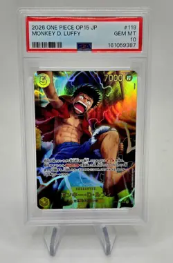 ONE PIECE OP15-119 MONKEY D LUFFY PSA 10 2026 JAPANESE - Image 1