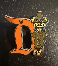 Disney Hidden Mickey 2019 Pin D Disneyland Tiki Room Pin Regular Tiki D’s Pin - Image 1