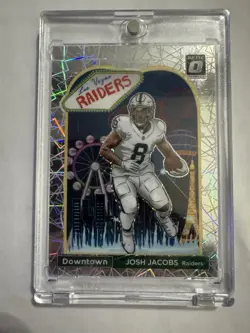 2023 Panini Donruss Optic - Downtown Josh Jacobs #D-12 - Image 1