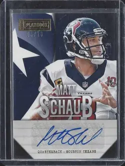 MATT SCHAUB 2013 PANINI PLAYBOOK GOLD AUTO #D 5/10 - Image 1