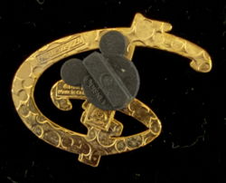 Rare! Walt Disney World Gold D Logo Silver Castle Turret 2019 Pin 133365 - Image 2