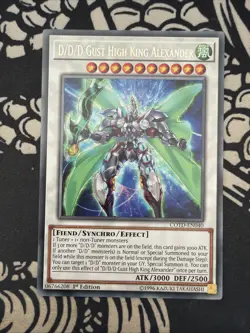 Yu-Gi-Oh! D/D/D Gust High King Alexander Rare COTD-EN040 - Image 1