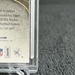 2009 Upper Deck Exquisite Rare Materials #D 6/10 Josh Freeman Laundry Logoman RC - Image 5