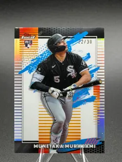 2026 Topps Finest Munetaka Murakami RC Uncommon White Refractor Serial #'d 22/30 - Image 1