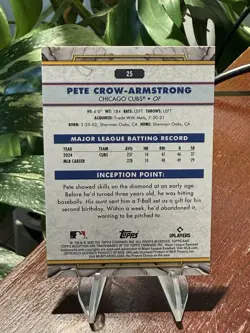 2025 Topps Inception Pete Crow-Armstrong #25 Purple #'d /150 Cubs PCA - Image 2